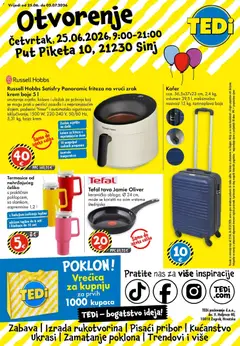 Pregled letka TEDi katalog do 28.06.2026 trgovine TEDi vrijedi od 21.06.2026