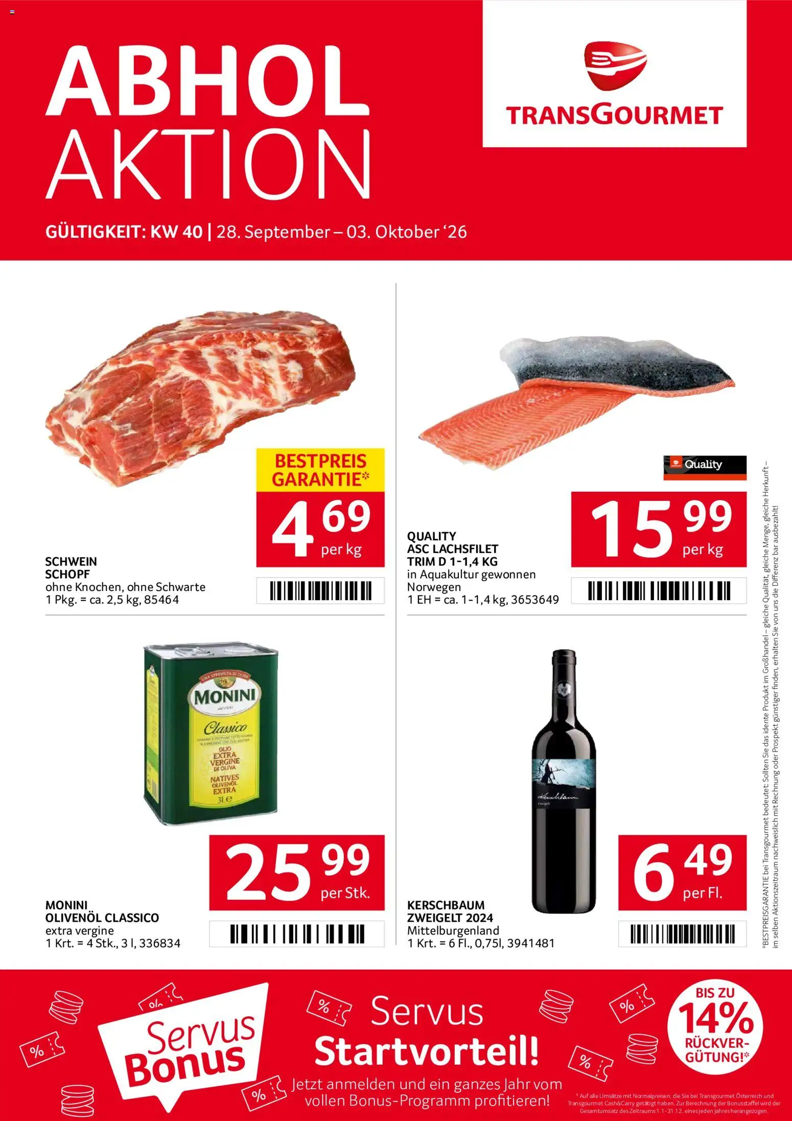 Vorschau der Angebote: Transgourmet Transgourmet Flugblatt gültig ab 28.09.2026