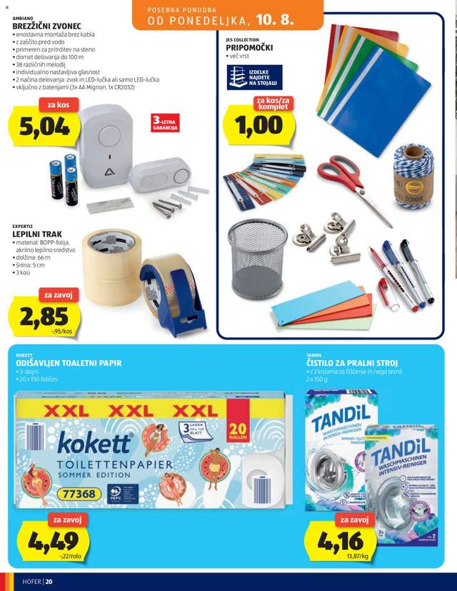 Novi Hofer katalog od 05.08.