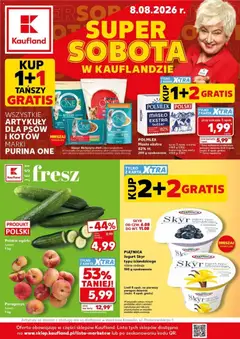 Pogląd gazetki "Kaufland gazetka - Super Sobota" ze sklepu Kaufland ważnej od 08.08.2026