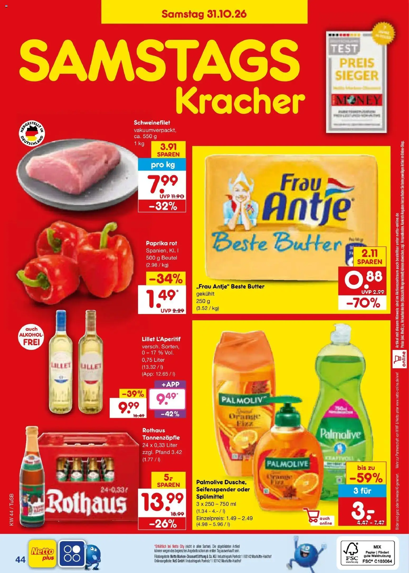 Vorschau von dem Prospekt des Geschäftes Netto Marken-Discount, gültig ab dem 26.10.2026