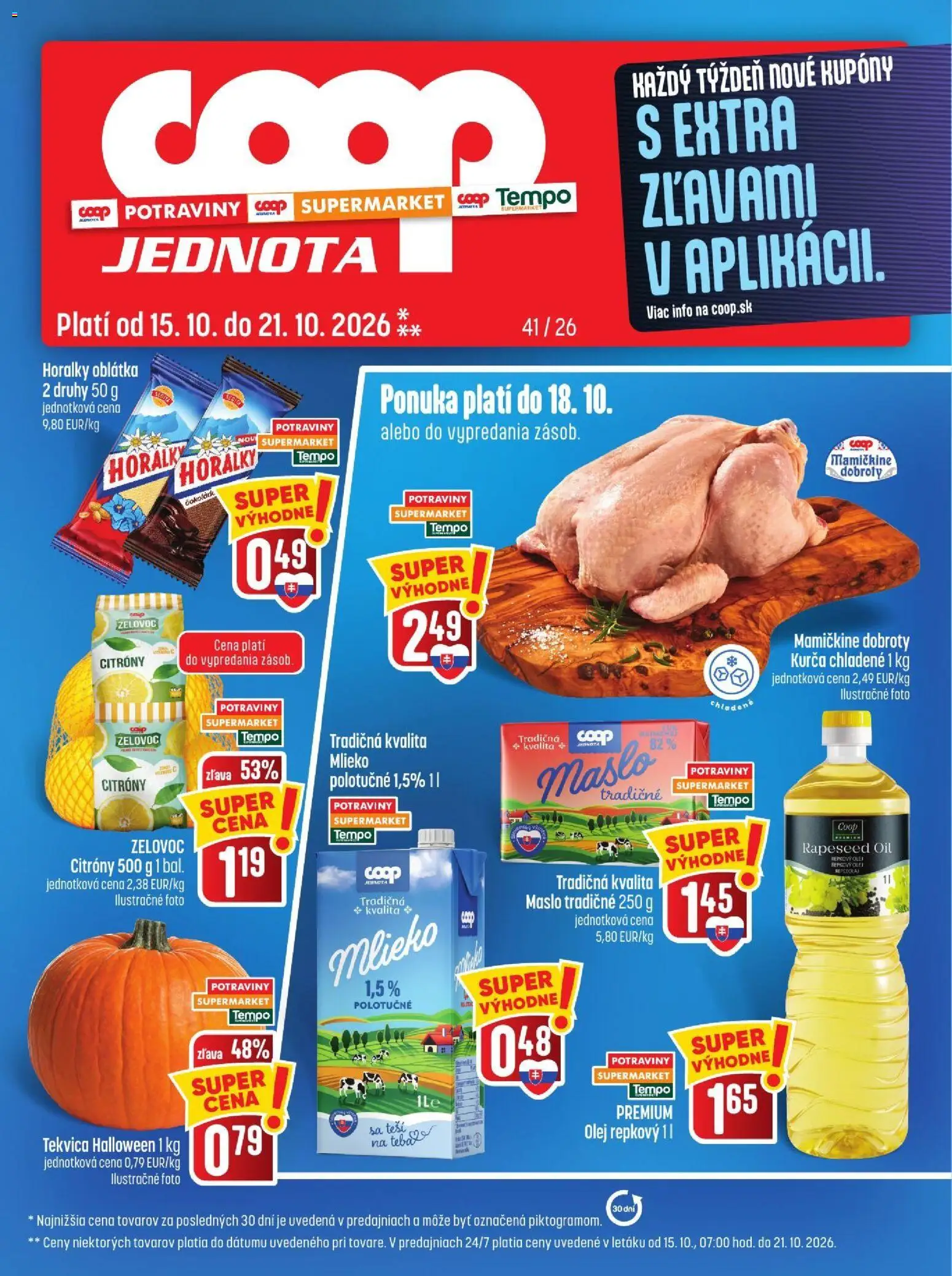 Náhľad COOP Jednota letáku platného od 15.10.2026