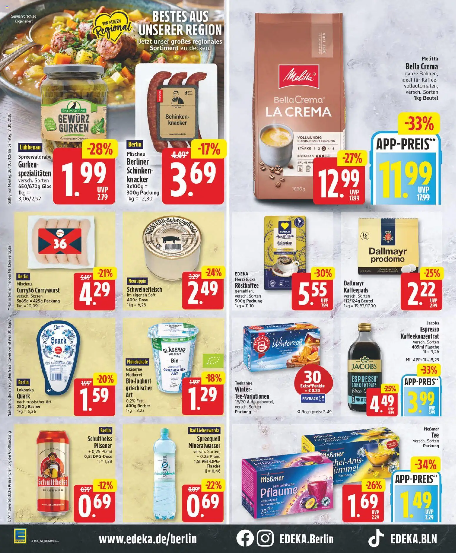 Vorschau von dem Prospekt des Geschäftes Edeka, gültig ab dem 26.10.2026