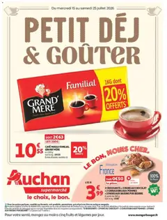 Prévisualisation de Auchan Petit dej, goûter super du magasin Auchan formulaire valide 15/07/2026