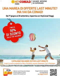 Anteprima dell'opuscolo Conad volantino Viaggi Estate Last Minute dal negozio Conad valido da 01/06/2026