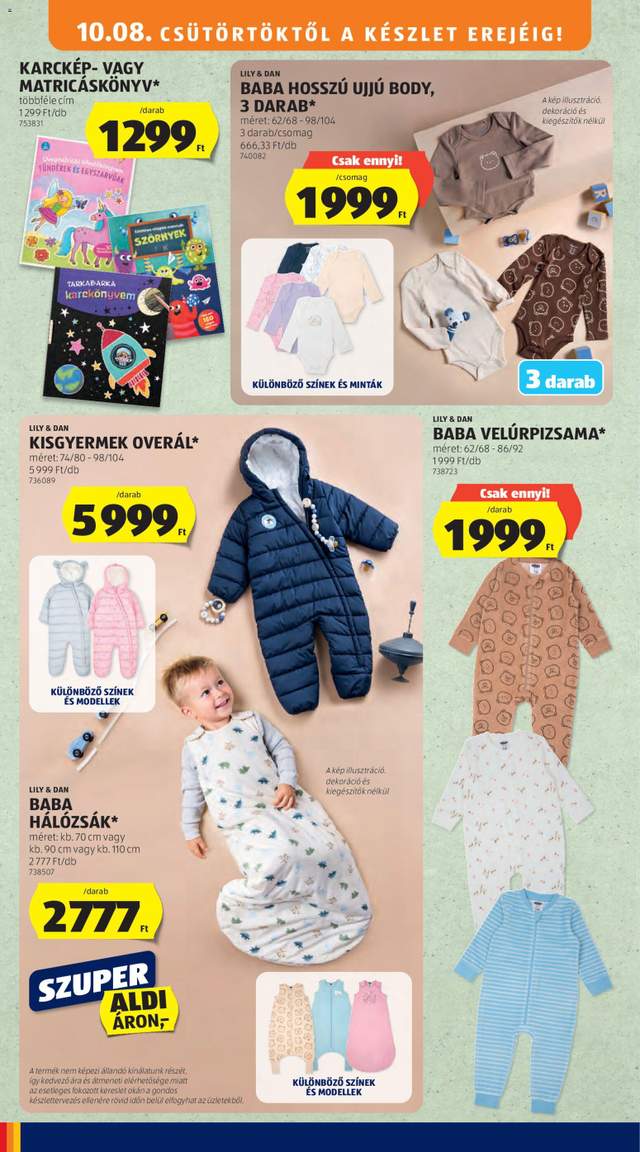 Új Aldi akciós újság 10.08.