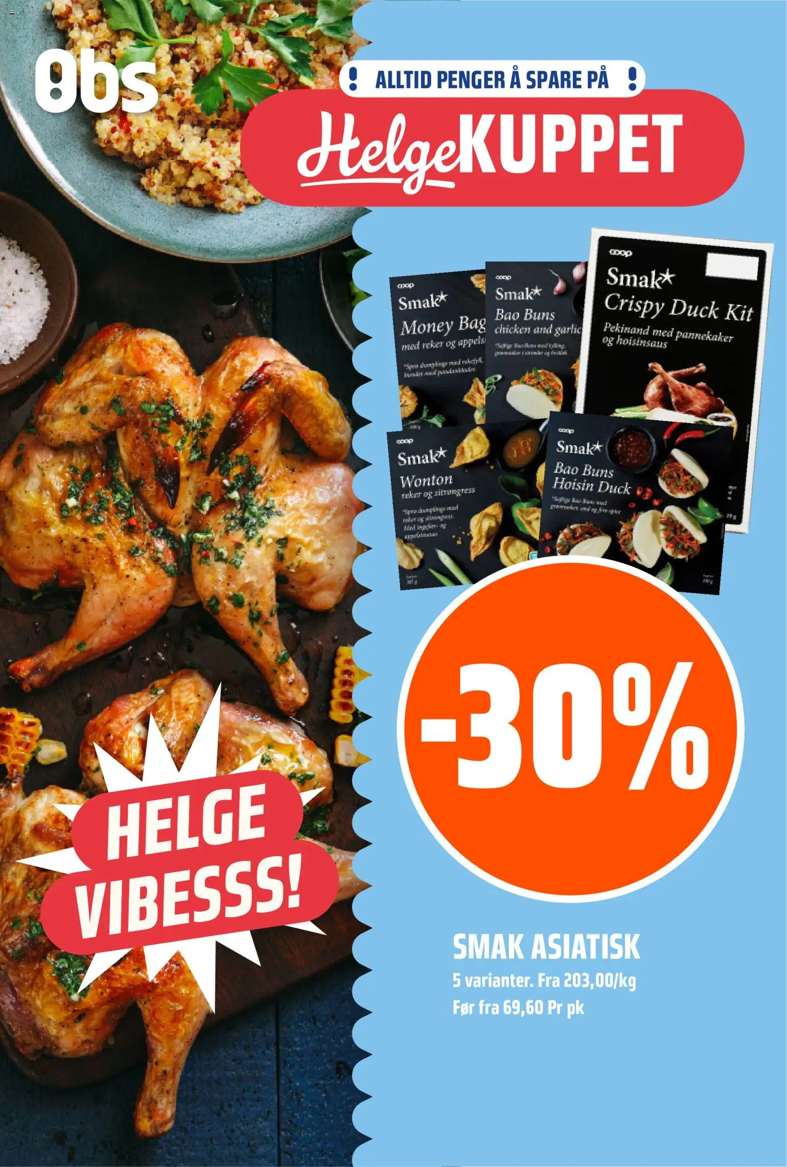Forhåndsvis Coop Obs Helgemat Kuppet fra butikk Coop Obs gyldig fra 23/07/2026