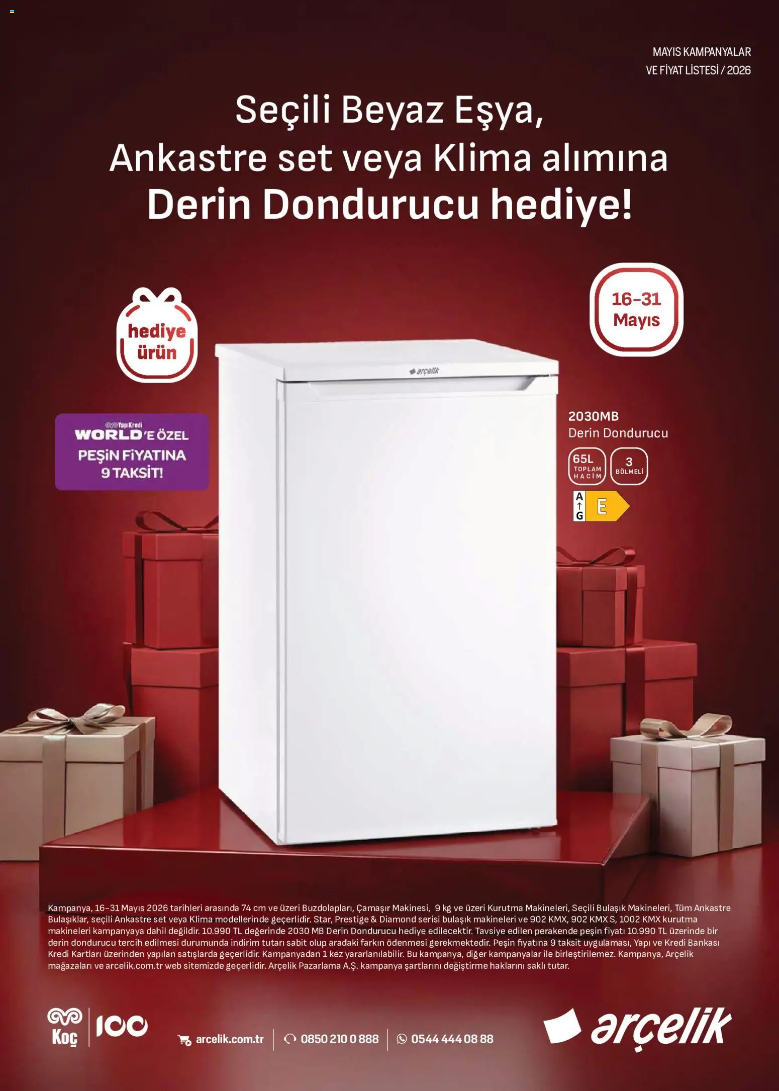 Arçelik Arçelik Katalog 16.05.2026 - Broşürünün önizlemesi