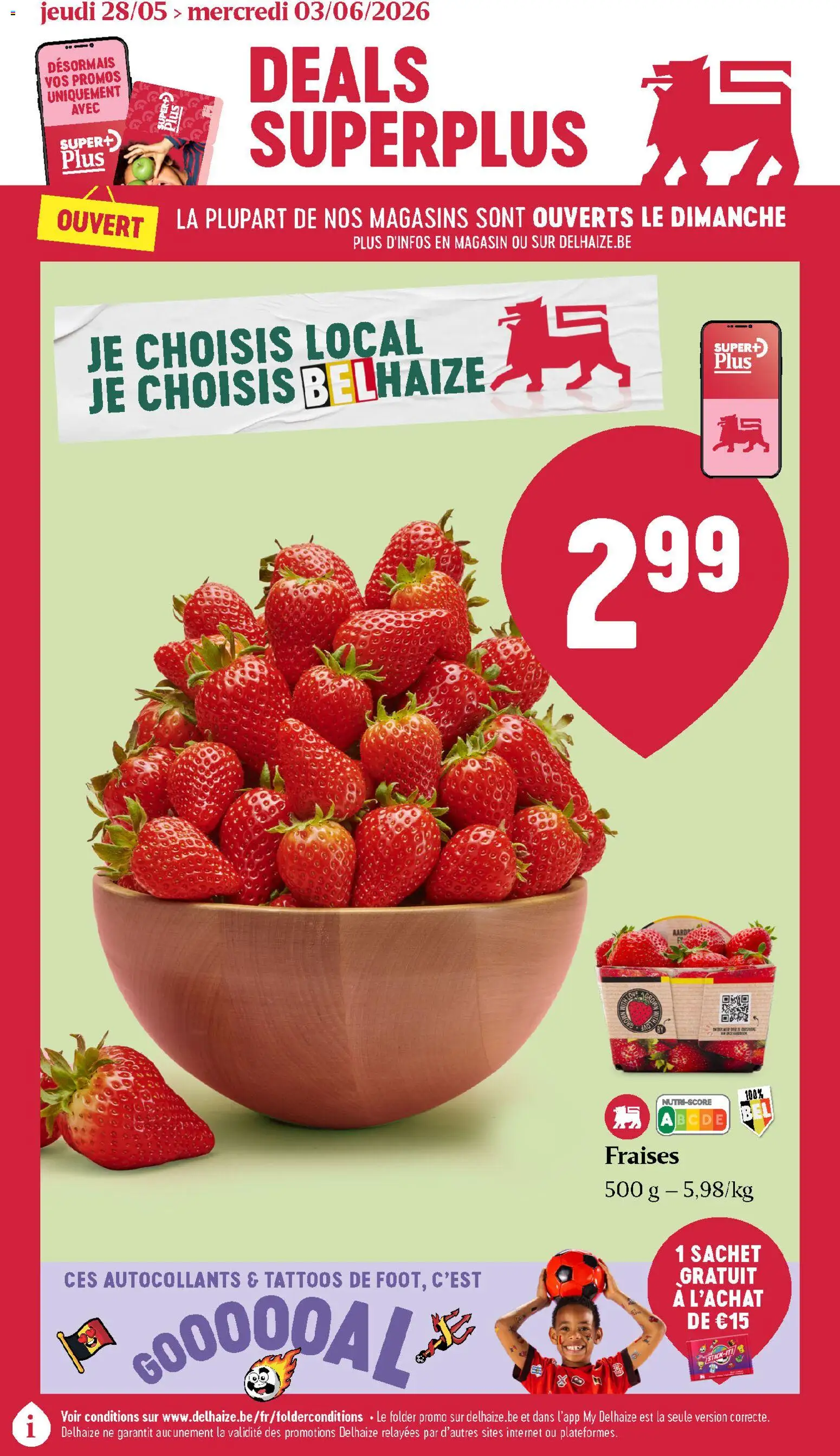 Voorbeeld van Delhaize Folder de la semaine 22 van winkel Delhaize geldig vanaf 28/05/2026