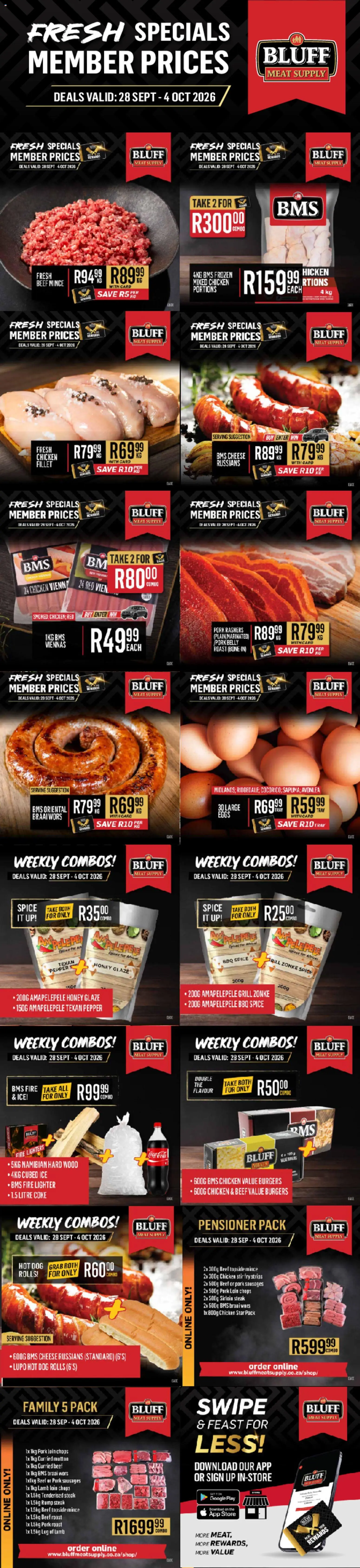 Preview of Bluff Meat Supply flyer valid from 28/09/2026