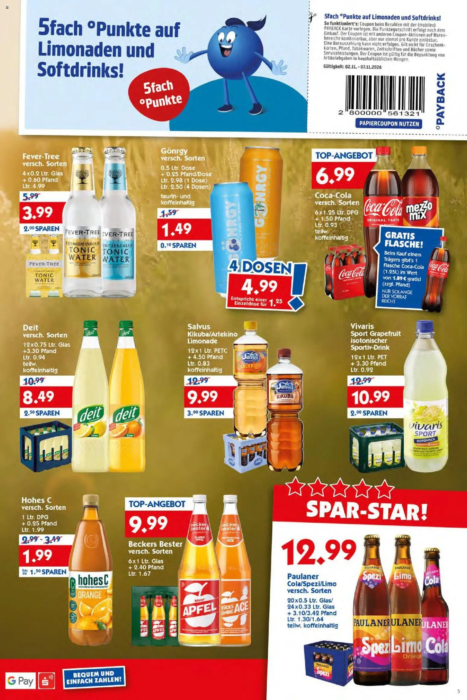 Vorschau von dem Prospekt des Geschäftes HOL’AB!, gültig ab dem 02.11.2026 - Coca cola, Äpfel, Cola, Grapefruit, Paulaner spezi, Zitrone, Paulaner, Hohes c