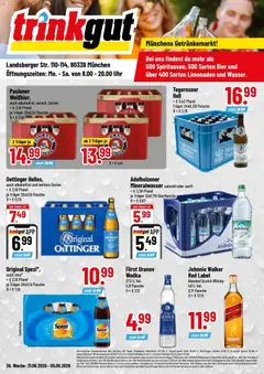 Vorschau von dem Prospekt des Geschäftes Trinkgut, gültig ab dem 31.08.2026