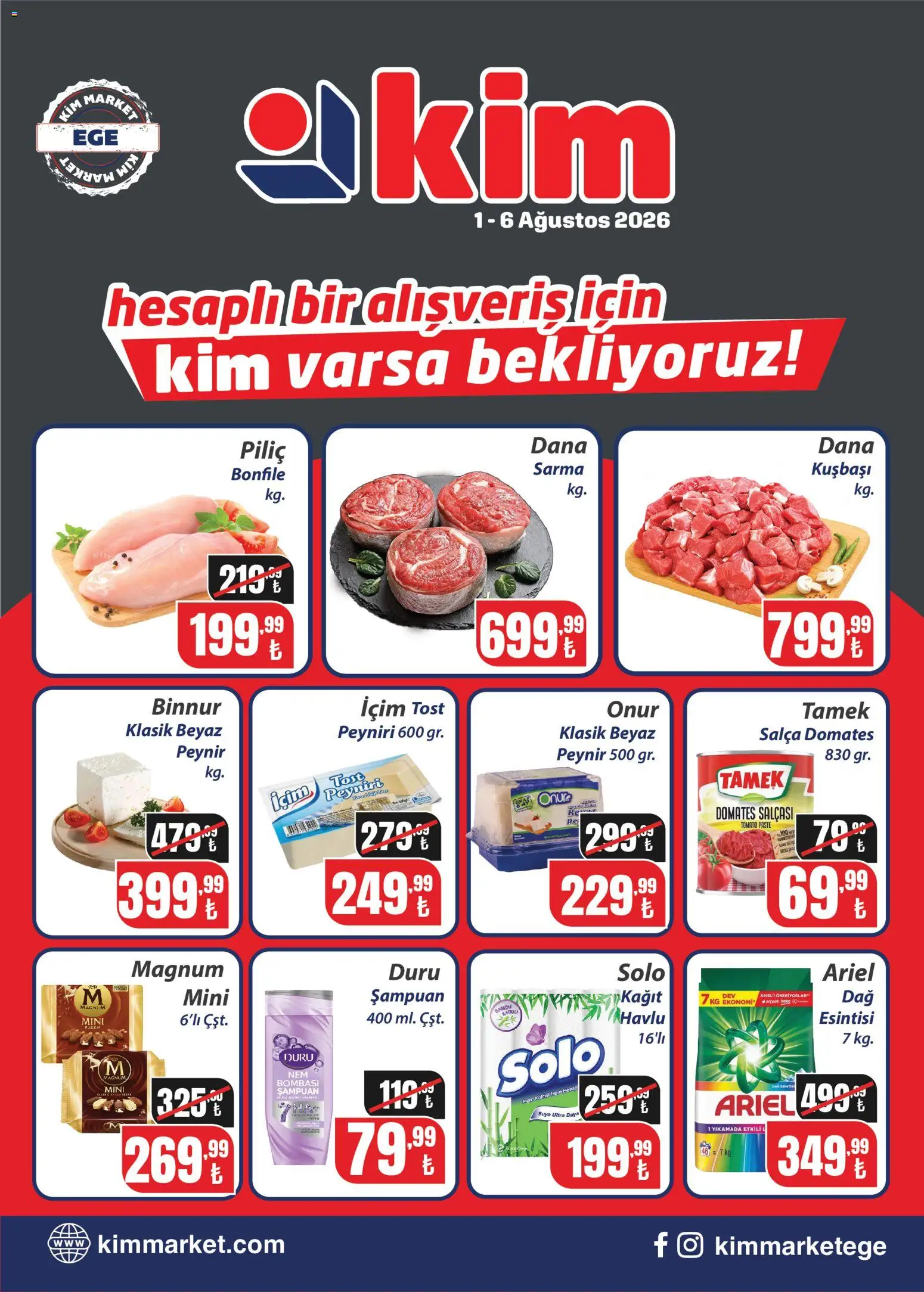 Kim Market Kim Market Katalog 01.08.2026 - Broşürünün önizlemesi