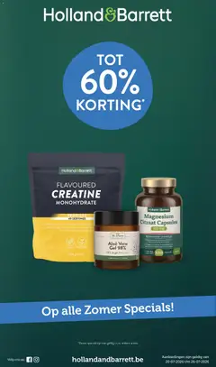 Voorbeeld van Holland & Barrett Folder / Publicité van winkel Holland & Barrett geldig vanaf 20/07/2026