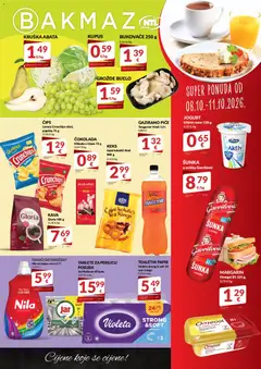 Pregled letka Bakmaz Super Ponuda trgovine Bakmaz vrijedi od 08.10.2026