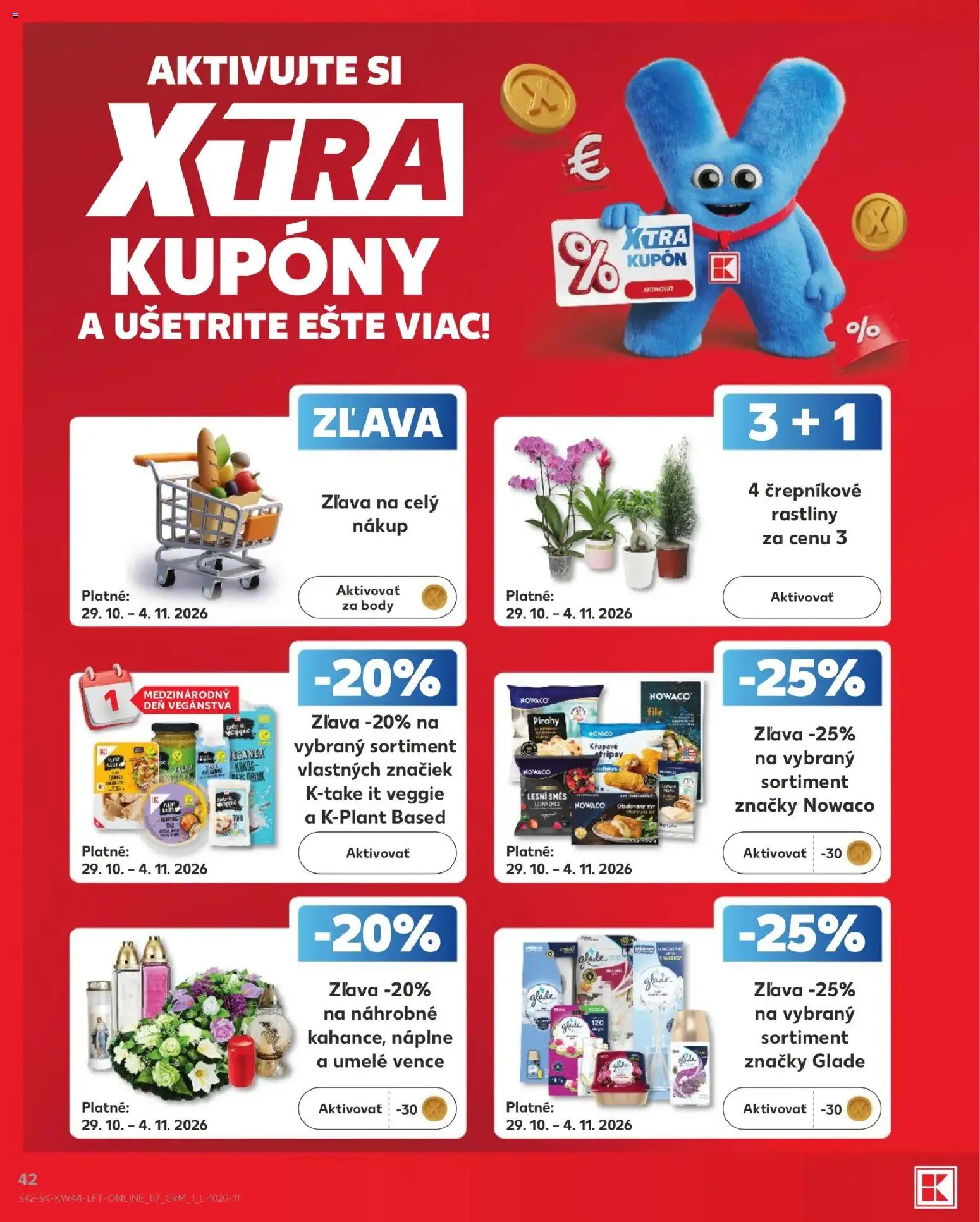 Náhľad Kaufland letáku platného od 29.10.2026 - Syr, Pirohy, Kokos, Stripsy, Filé, Obaľovaný syr