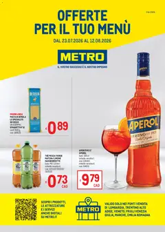Anteprima dell'opuscolo Metro volantino dal negozio Metro valido da 23/07/2026