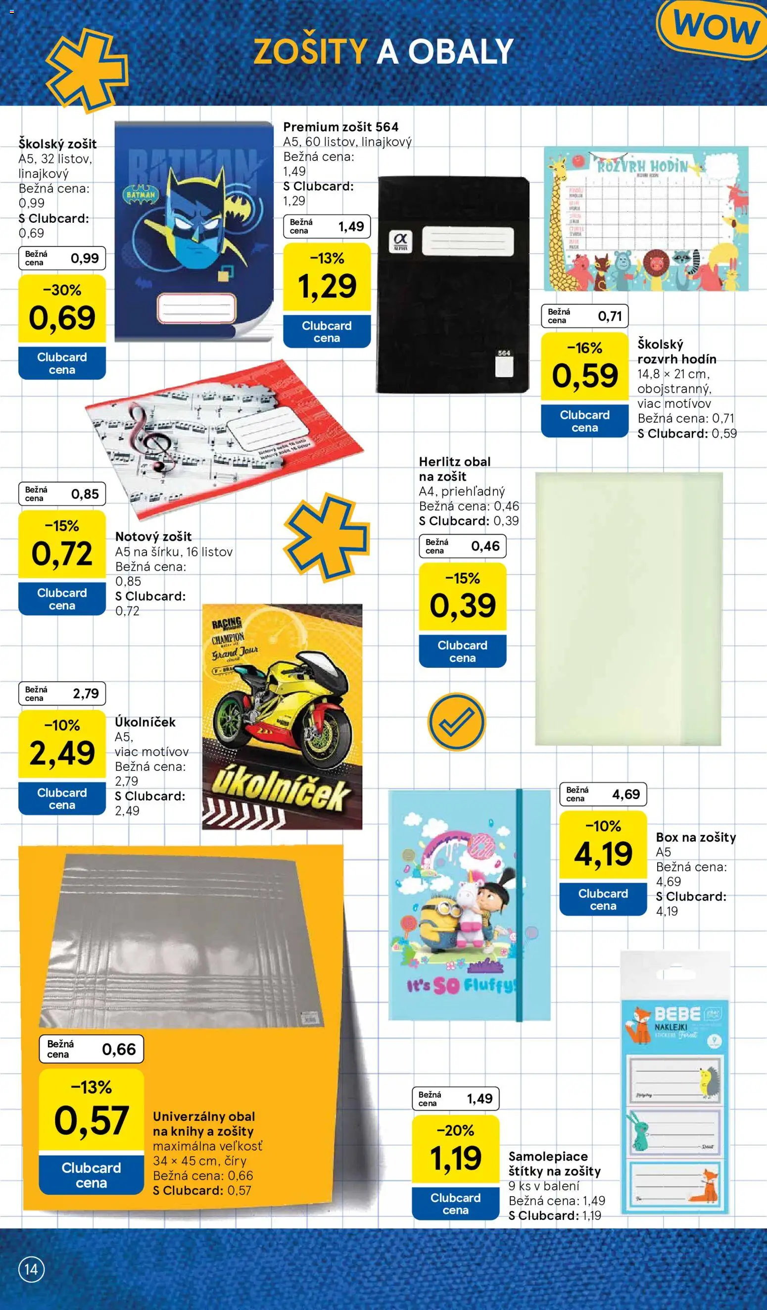 Náhľad Tesco letáku platného od 03.08.2026 - Notebook, Knihy, Zošit, Zošity