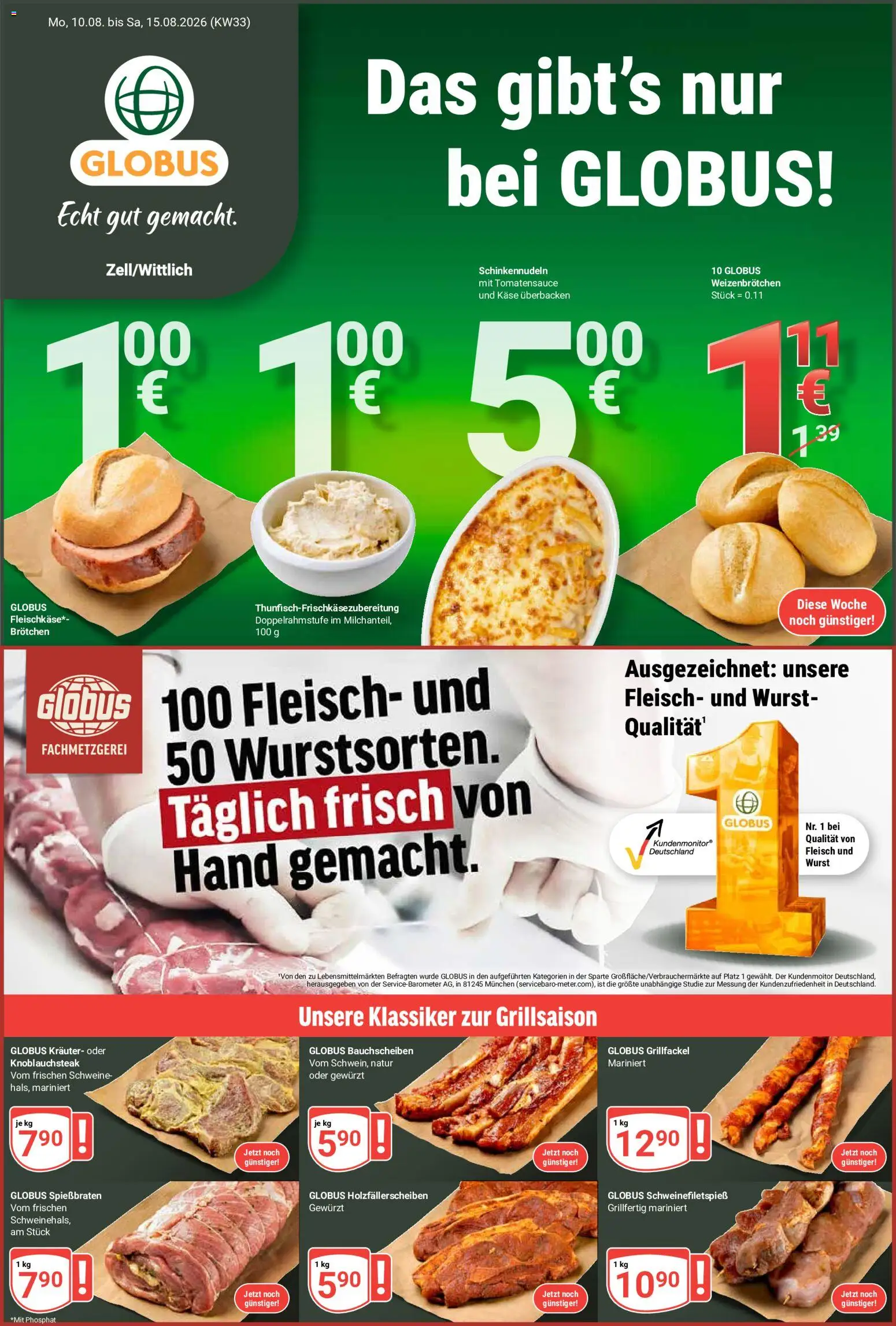 Vorschau von dem Prospekt des Geschäftes Globus, gültig ab dem 10.08.2026