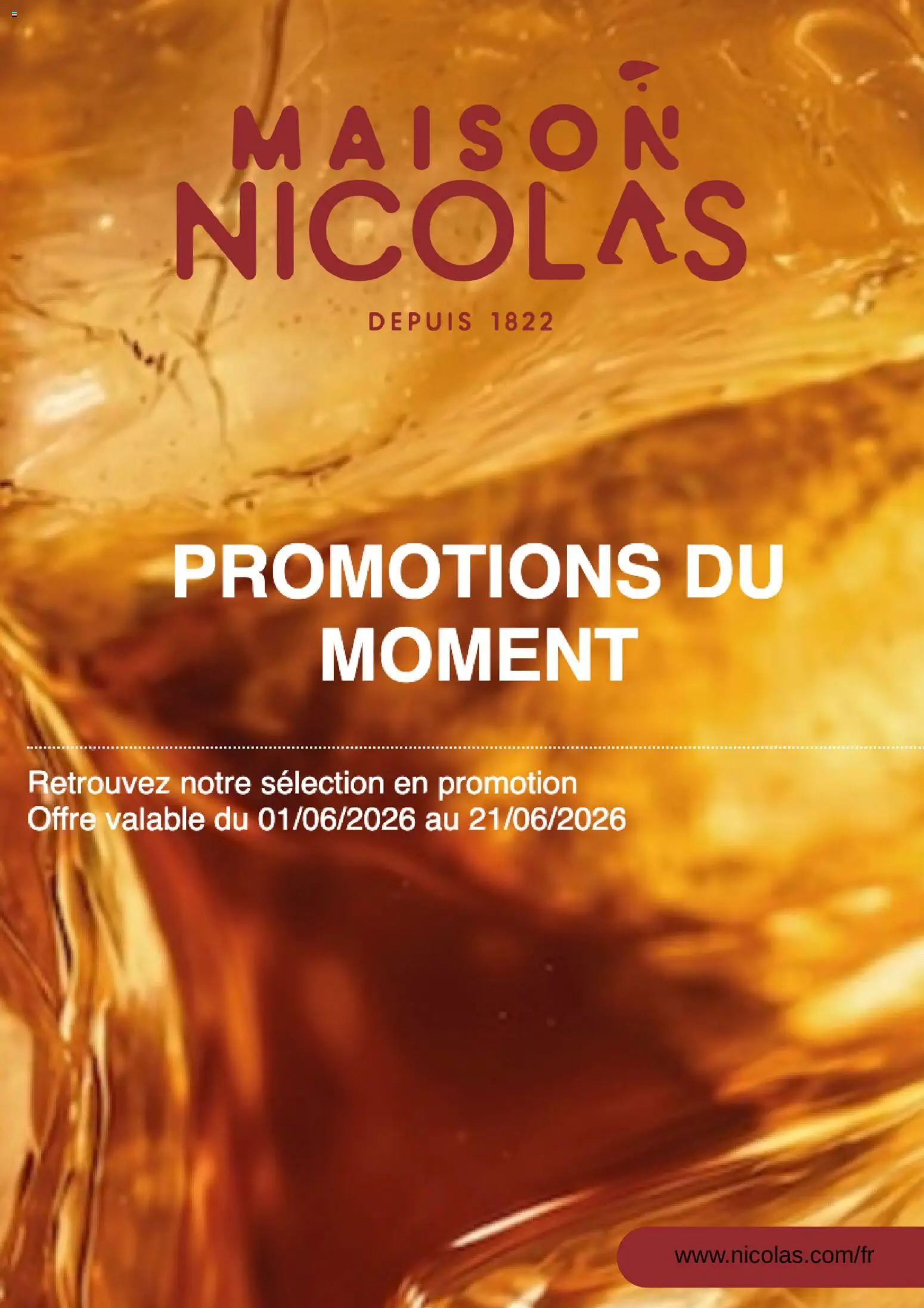 Prévisualisation de Nicolas catalogue du magasin Nicolas formulaire valide 01/06/2026