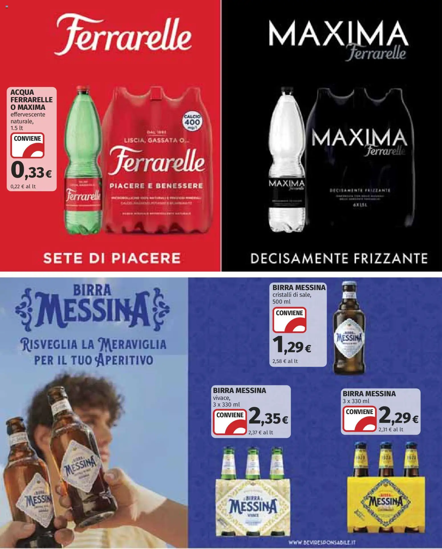 Anteprima dell'opuscolo COOP volantino Superstore dal negozio COOP valido da 29/10/2026 - Aperitivo, Acqua, Birra, Birra messina, Ferrarelle