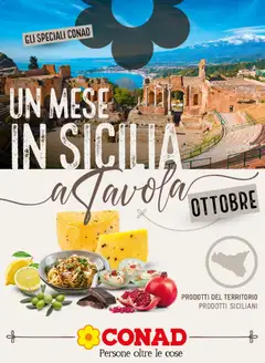 Anteprima dell'opuscolo Conad volantino Un mese in Sicilia dal negozio Conad valido da 30/09/2026