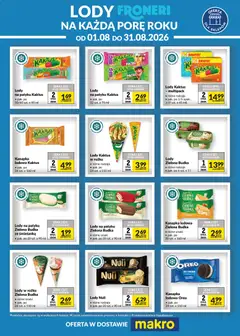 Pogląd gazetki "Makro gazetka - Lody Froneri" ze sklepu Makro ważnej od 01.08.2026