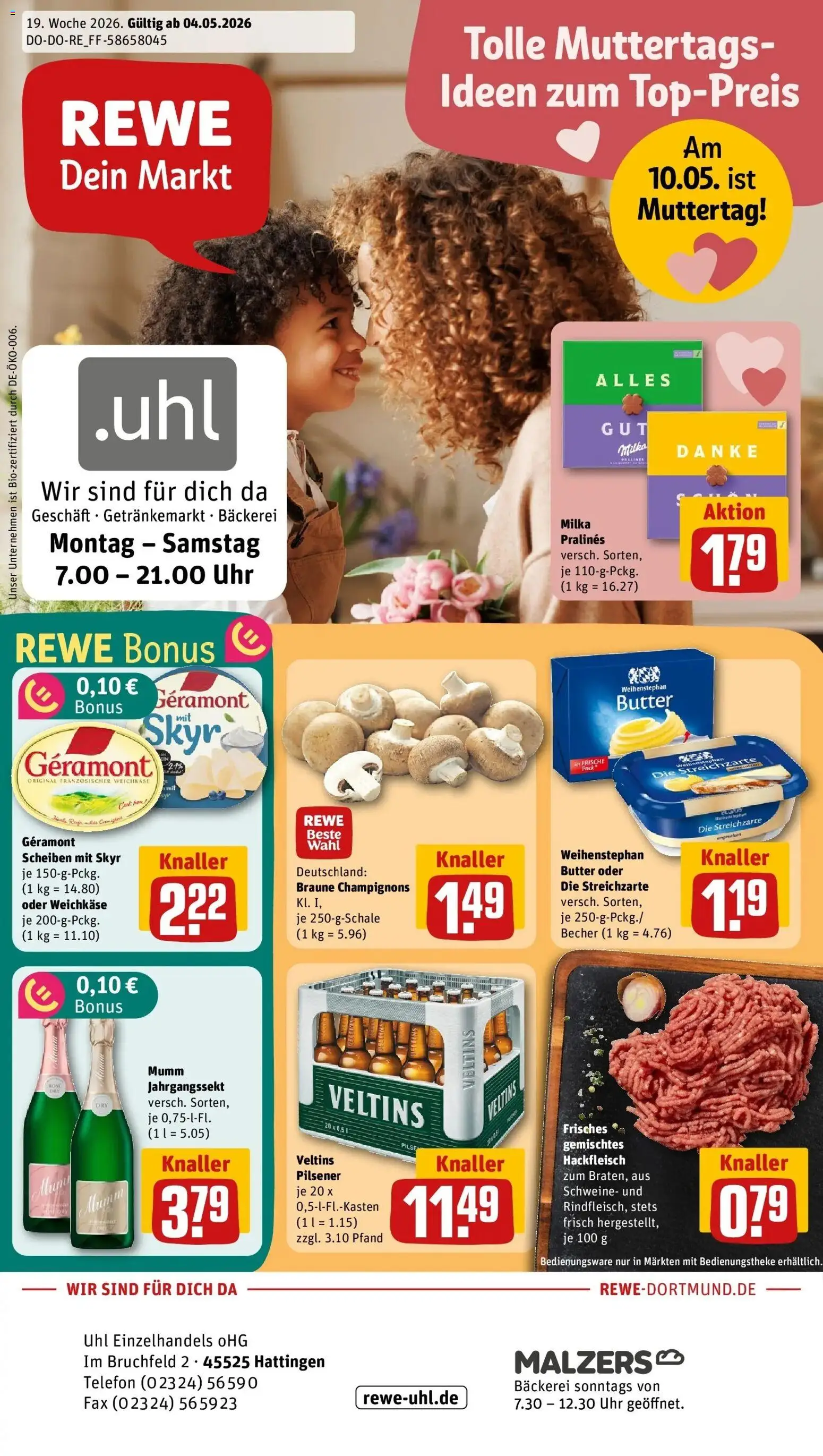 Vorschau von dem Prospekt des Geschäftes Rewe, gültig ab dem 04.05.2026