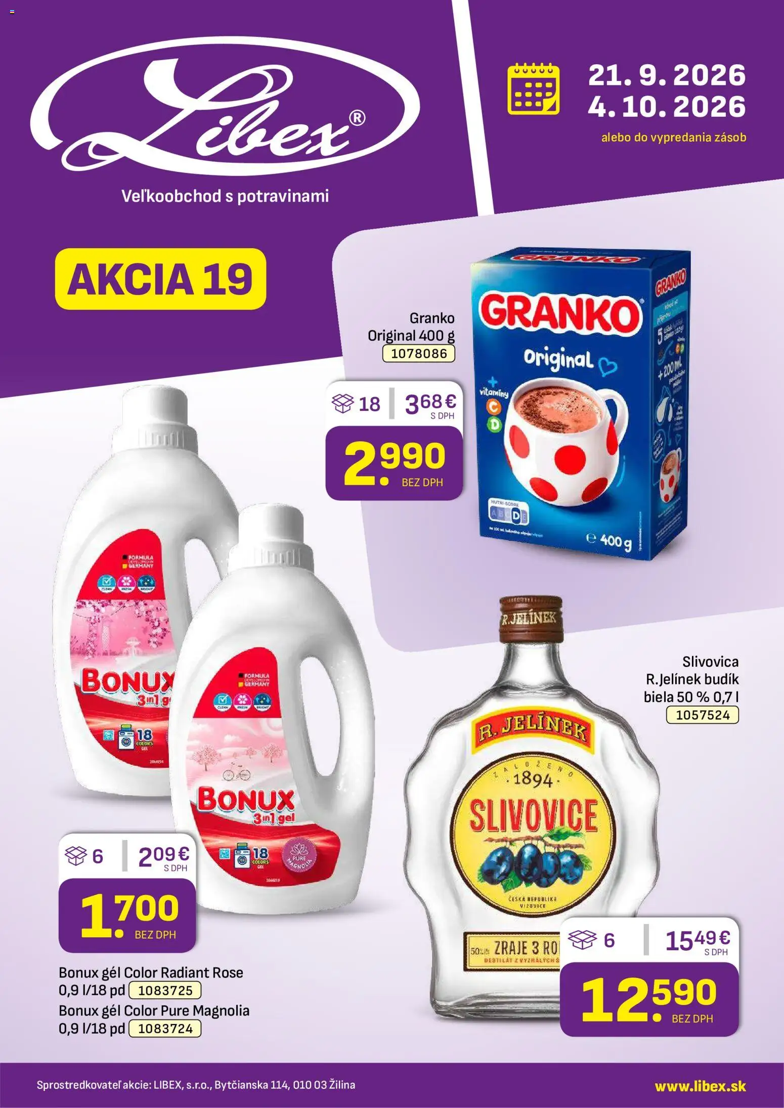 Náhľad Libex letáku platného od 21.09.2026