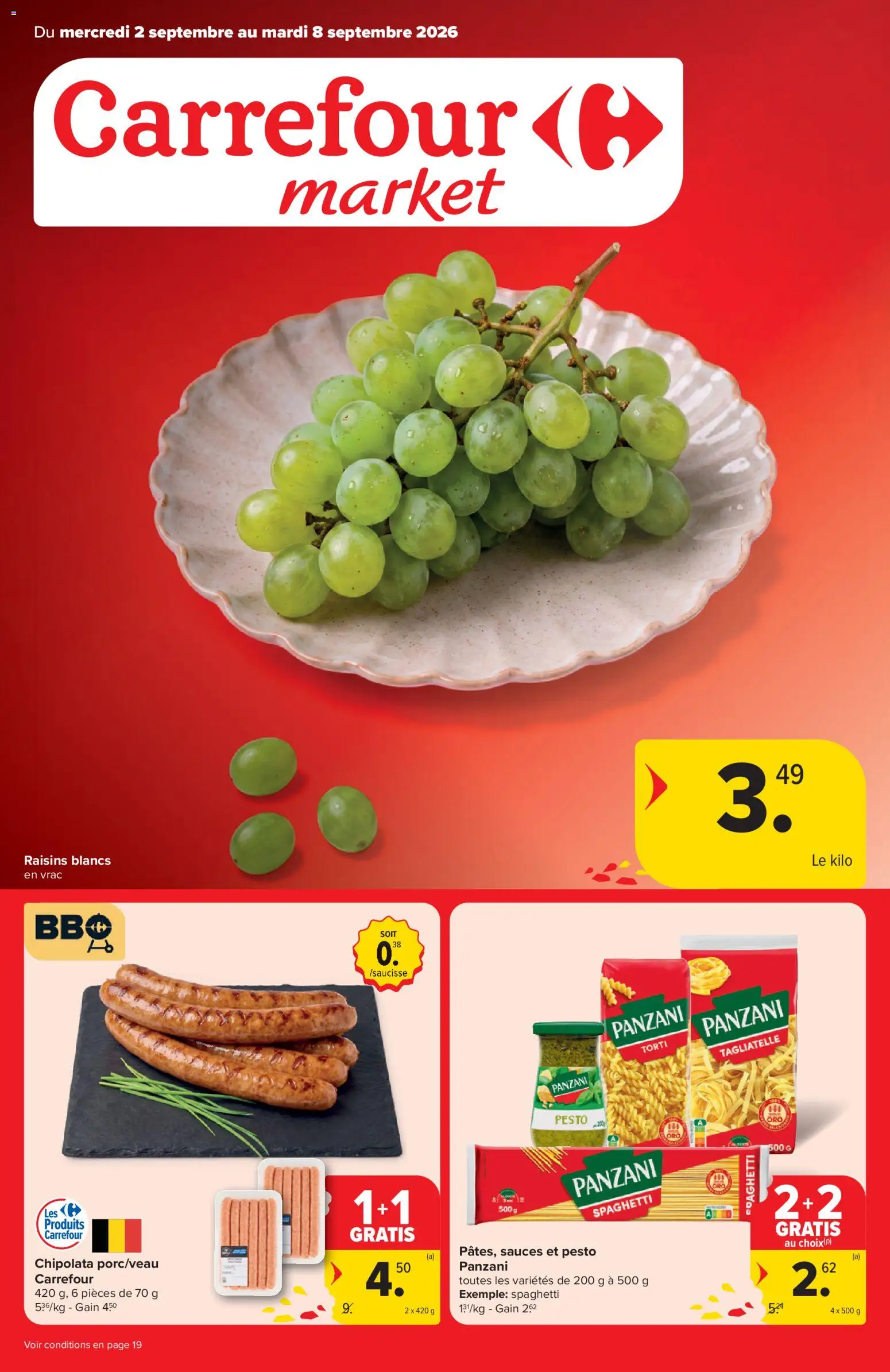 Voorbeeld van Carrefour market folder semaine 36 van winkel Carrefour market geldig vanaf 02/09/2026