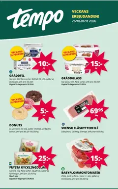 Förhandsgranska reklamblad Tempo erbjudanden från butik Tempo gäller från 26/10/2026