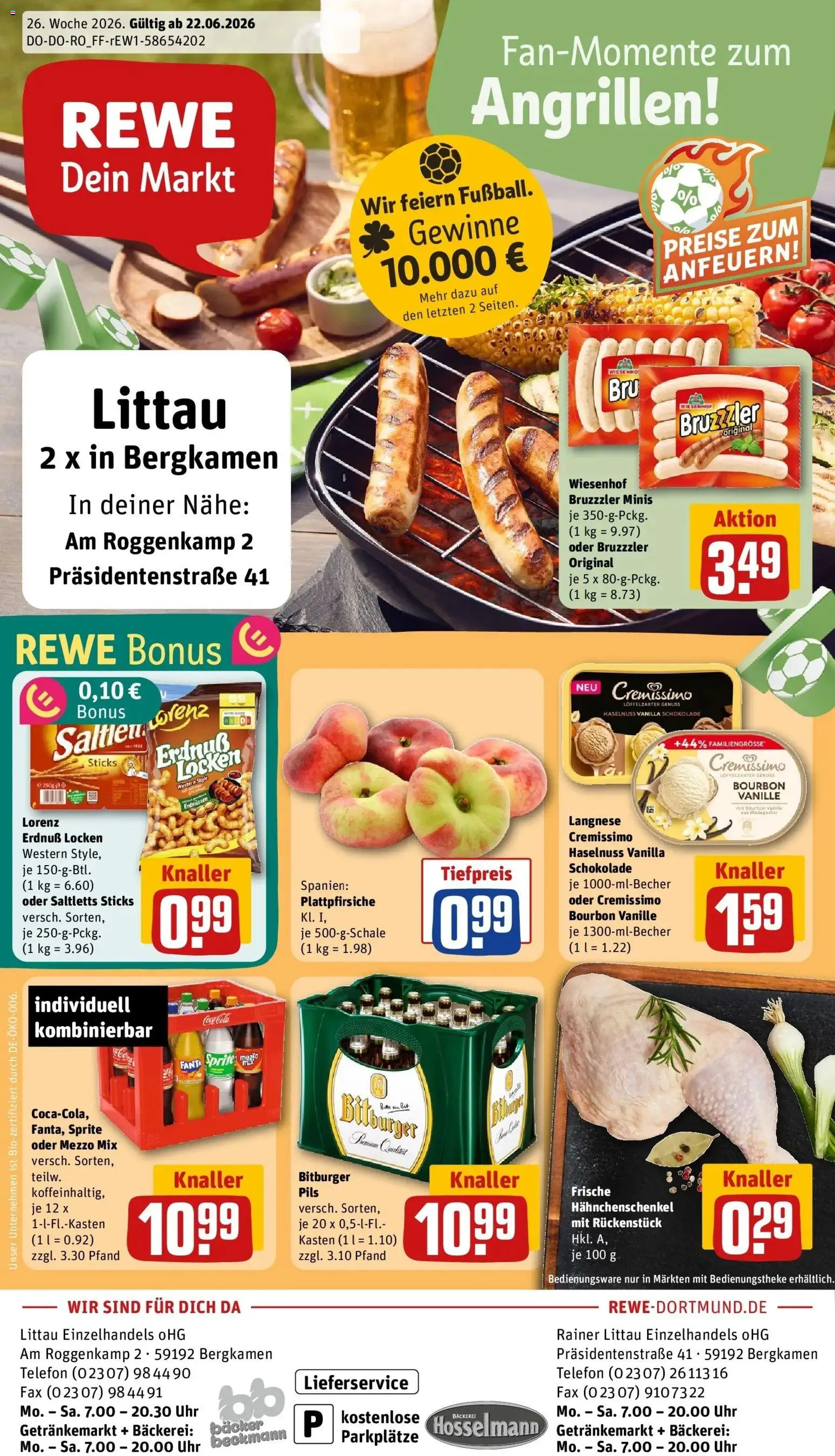 Vorschau von dem Prospekt des Geschäftes Rewe, gültig ab dem 21.06.2026