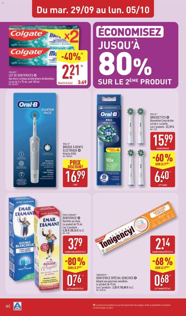 Nouveau catalogue Aldi à partir du 29/09