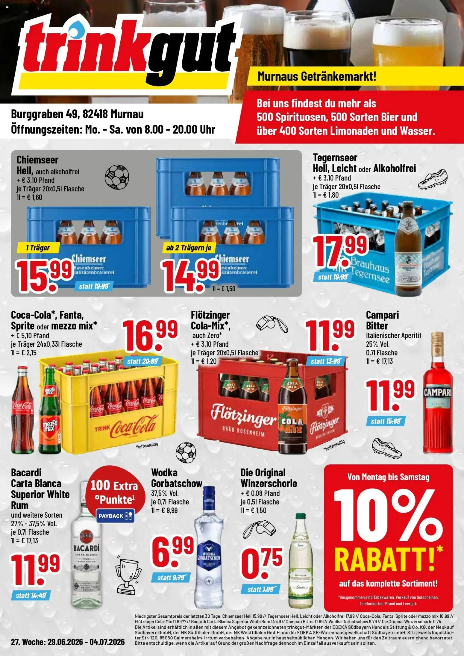 Vorschau von dem Prospekt des Geschäftes Trinkgut, gültig ab dem 28.06.2026