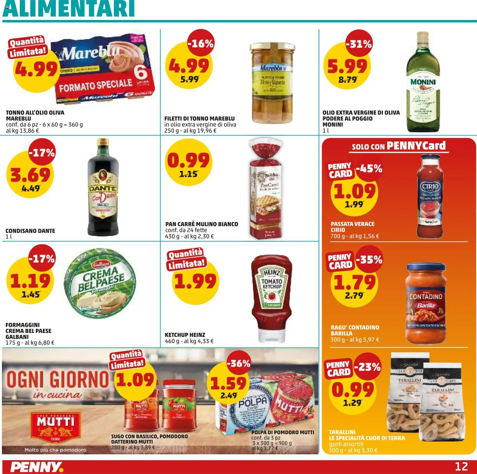 Anteprima dell'opuscolo PENNY volantino dal negozio PENNY valido da 22/10/2026 - Terra, Ragú, Olio, Barilla, Ketchup, Mutti, Specialità, Olio extra vergine