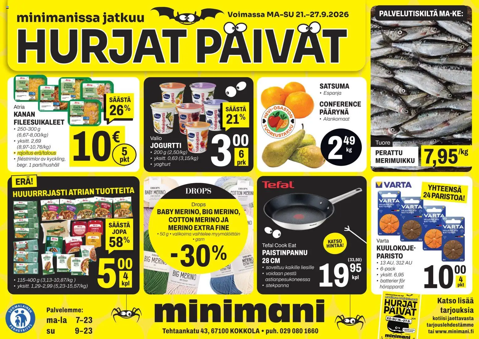 Kaupan Minimani Minimani tarjoukset - Kokkola esikatselu, voimassa 21/09/2026