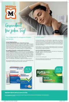 Vorschau des Merkblatts Müller aktionen Gesundheit vom Shop Müller gültig von 02.07.2026 bis 22.07.2026