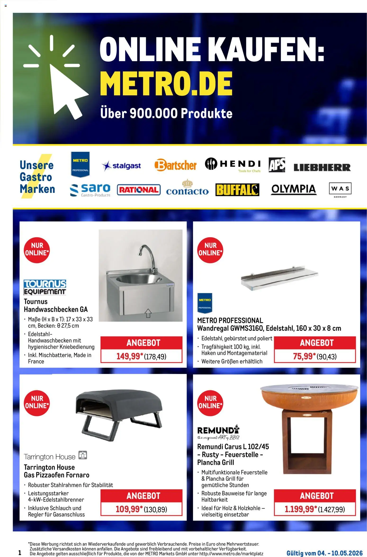 Vorschau von dem Prospekt des Geschäftes Metro, gültig ab dem 04.05.2026 - Grill, Liebherr, Wandregal