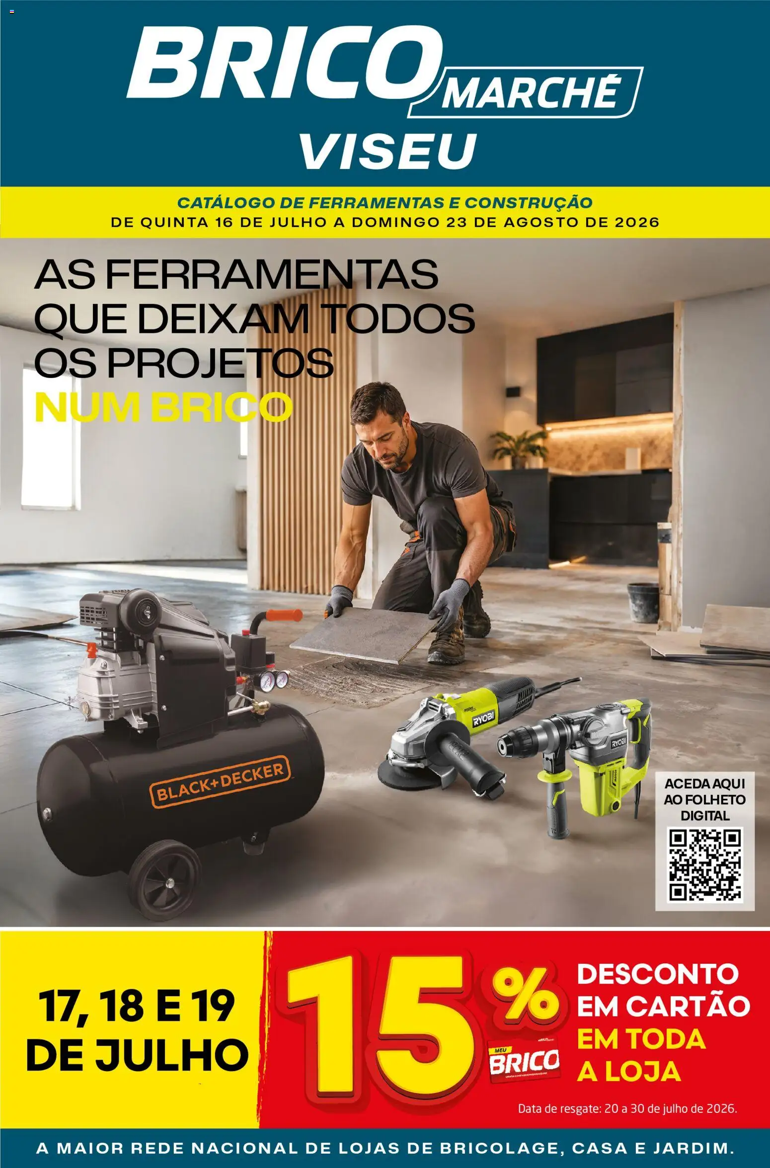 Pré-visualização do folheto da loja BricoMarché válida a partir de 16/07/2026