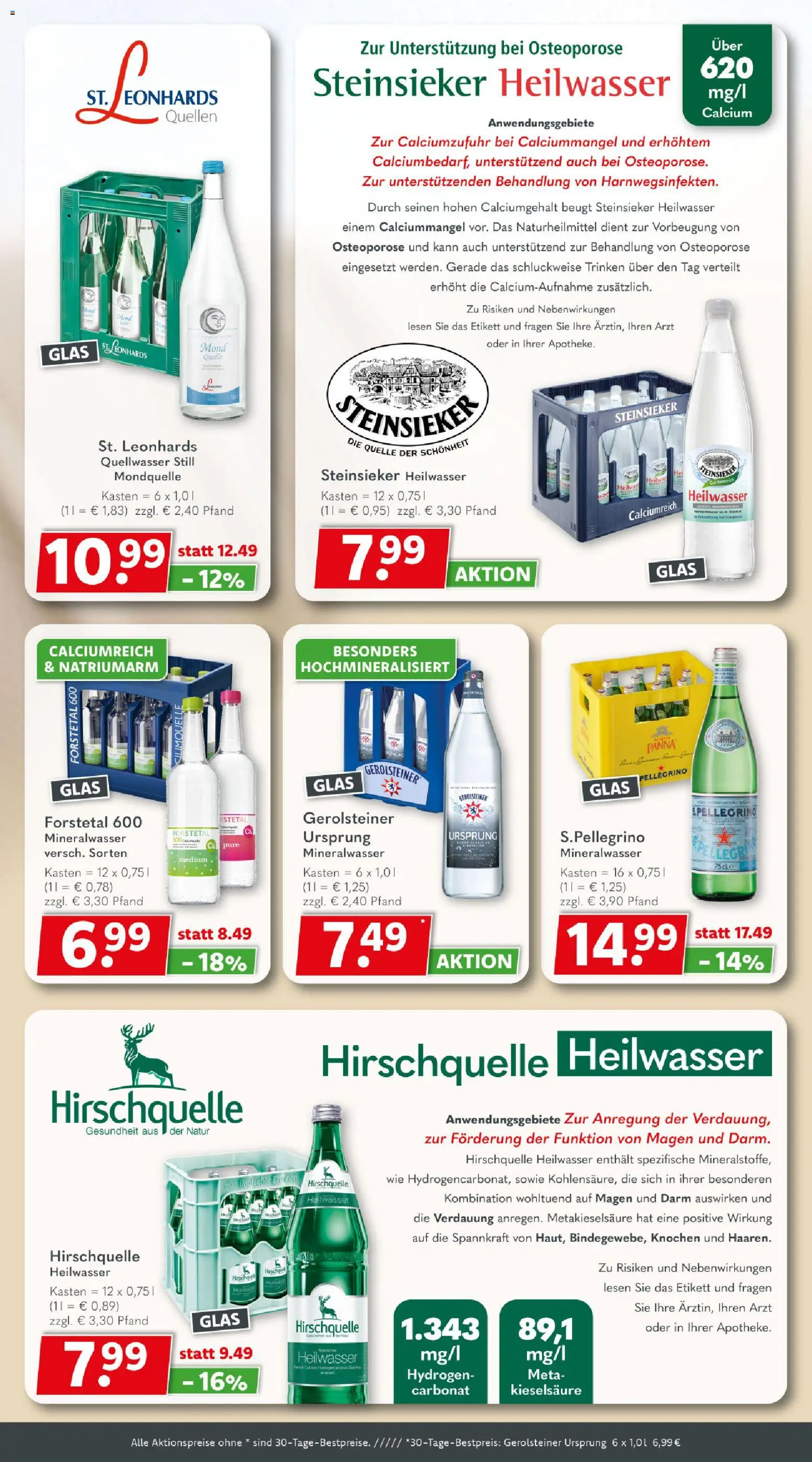 Vorschau von dem Prospekt des Geschäftes Getränkeland, gültig ab dem 09.11.2026 - Mineralwasser, Gerolsteiner