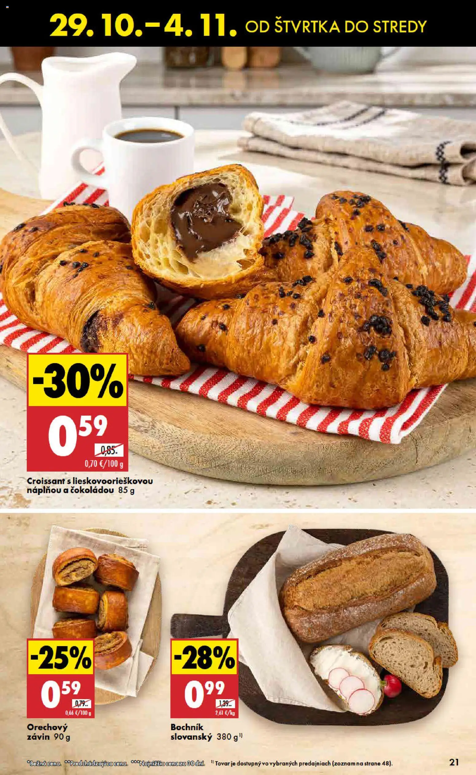 Náhľad Biedronka letáku platného od 29.10.2026 - Croissant, Závin
