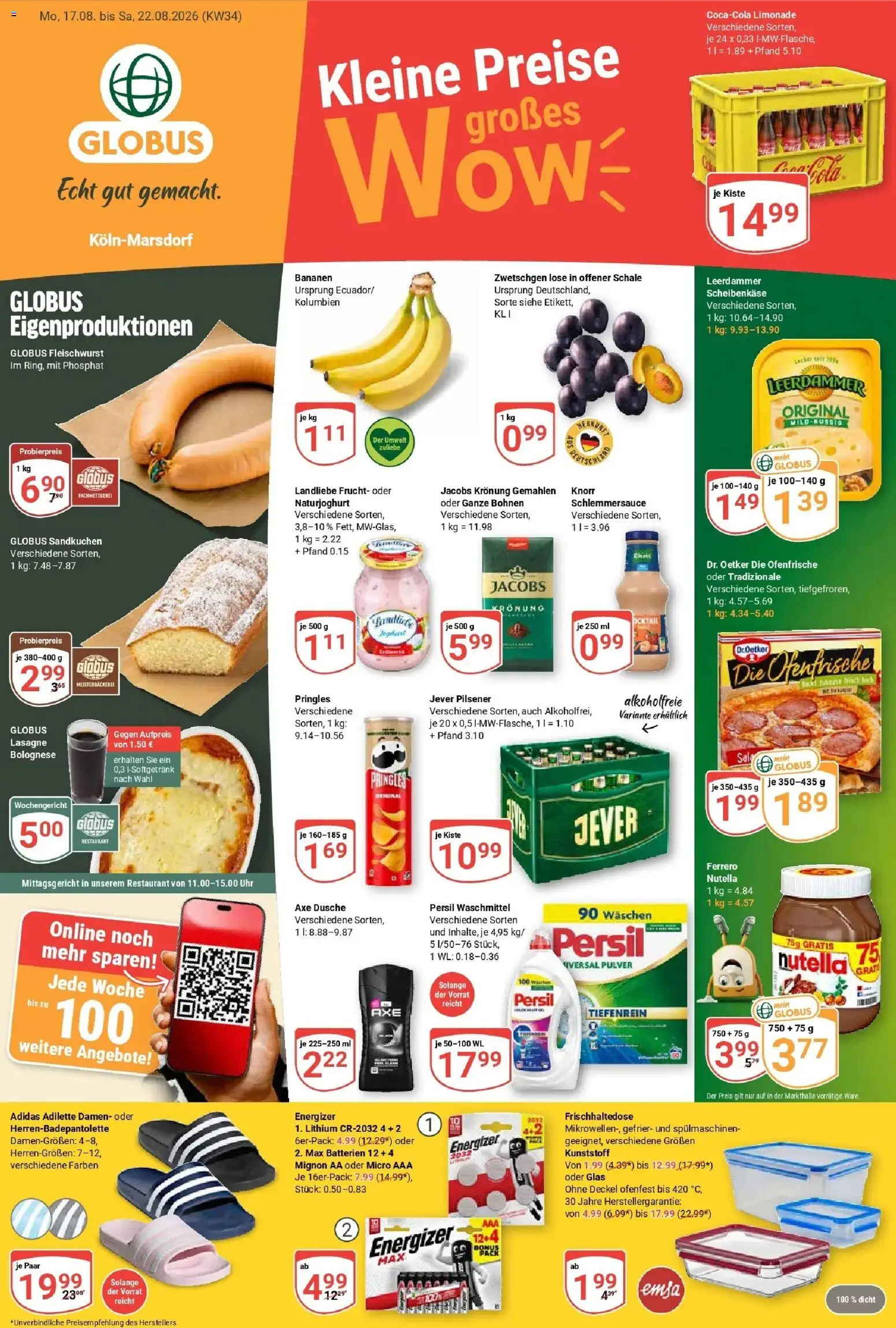 Vorschau von dem Prospekt des Geschäftes Globus, gültig ab dem 17.08.2026