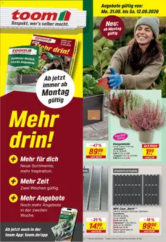 Vorschau von dem Prospekt des Geschäftes Toom Baumarkt, gültig ab dem 31.08.2026
