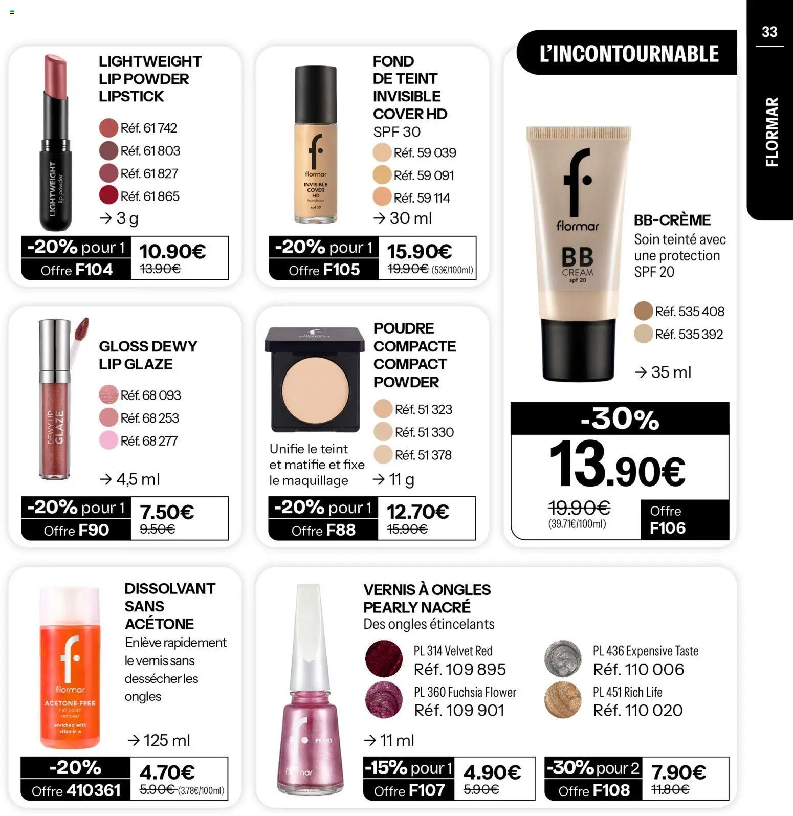 Prévisualisation de Stanhome catalogue du magasin Stanhome formulaire valide 31/08/2026 - Maquillage, Gloss, Vernis a ongles, Dissolvant, Poudre, Acétone