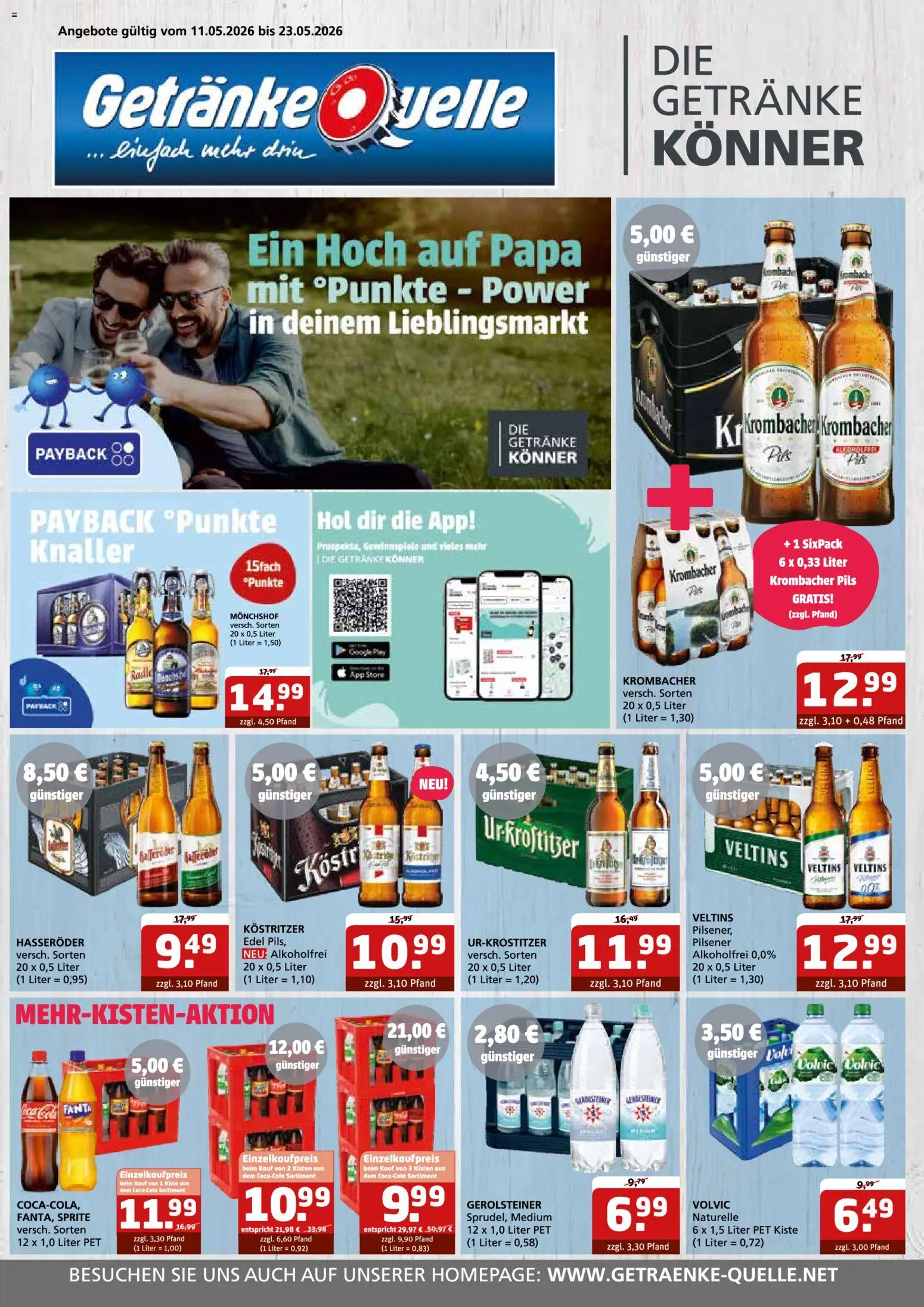 Vorschau von dem Prospekt des Geschäftes Getränke Quelle, gültig ab dem 11.05.2026