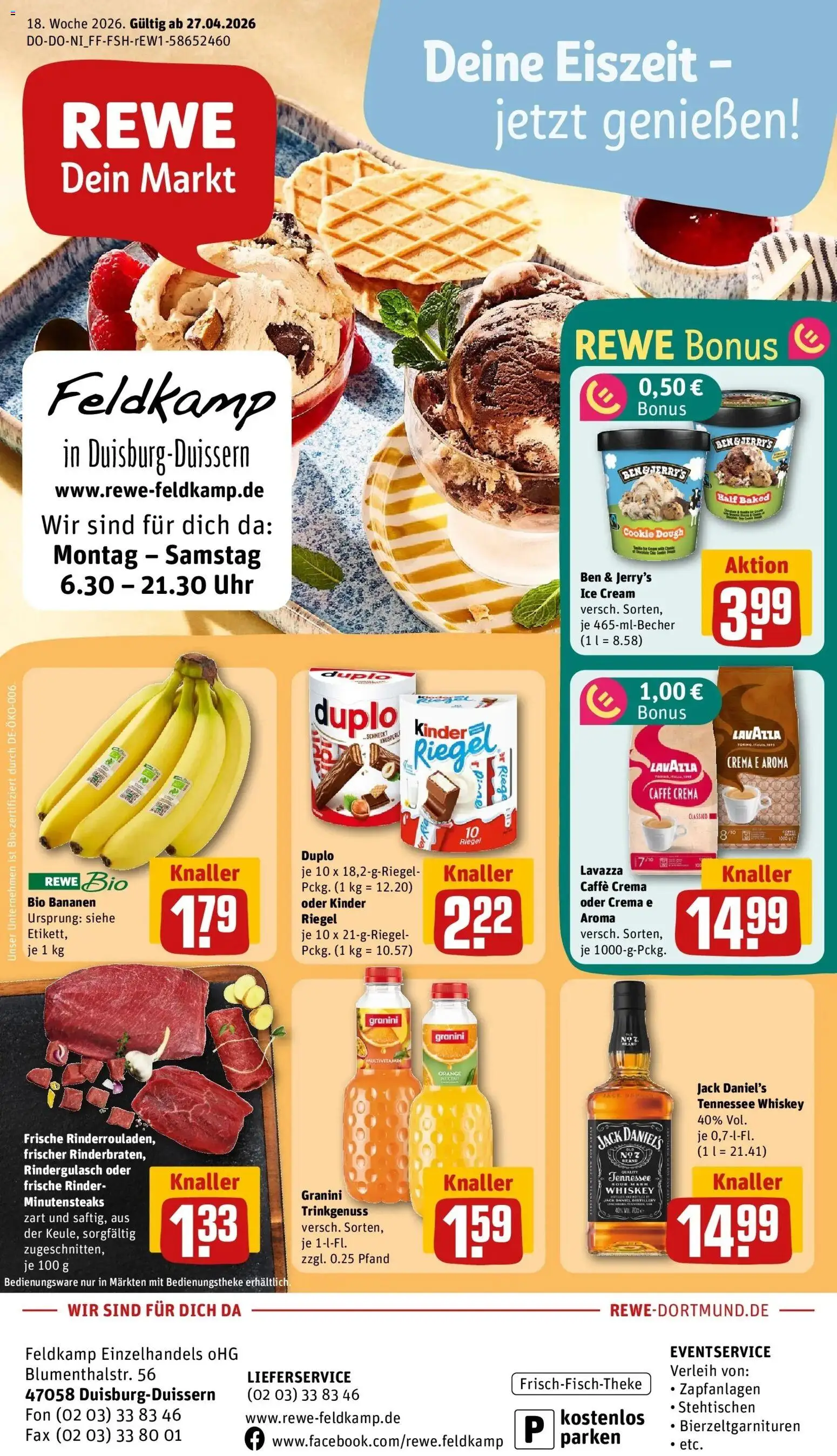 Vorschau von dem Prospekt des Geschäftes Rewe, gültig ab dem 27.04.2026