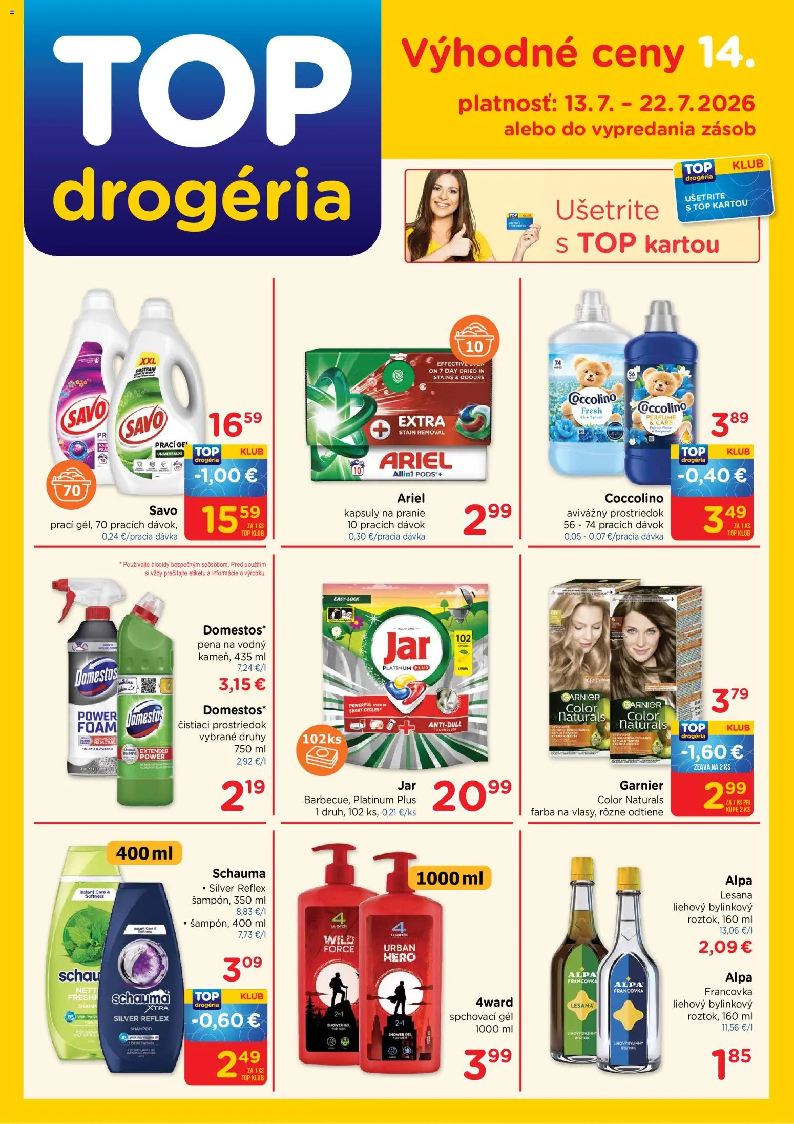 Náhľad TOP Drogéria letáku platného od 13.07.2026