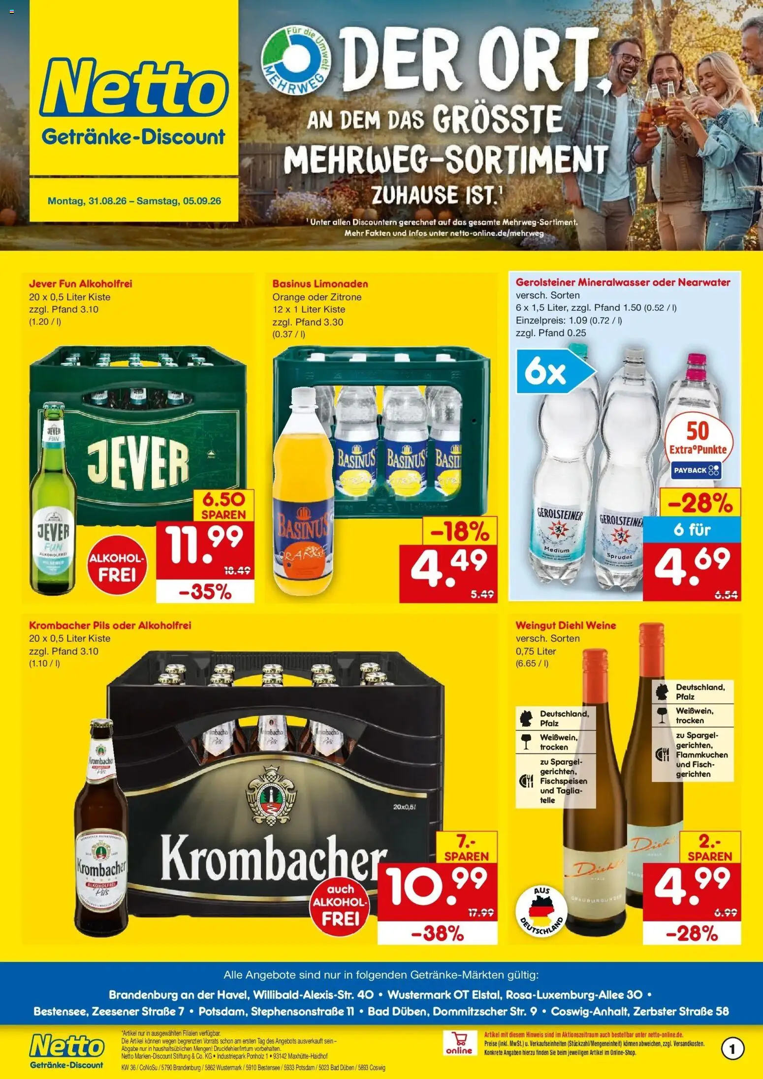 Vorschau von dem Prospekt des Geschäftes Netto Marken-Discount, gültig ab dem 31.08.2026