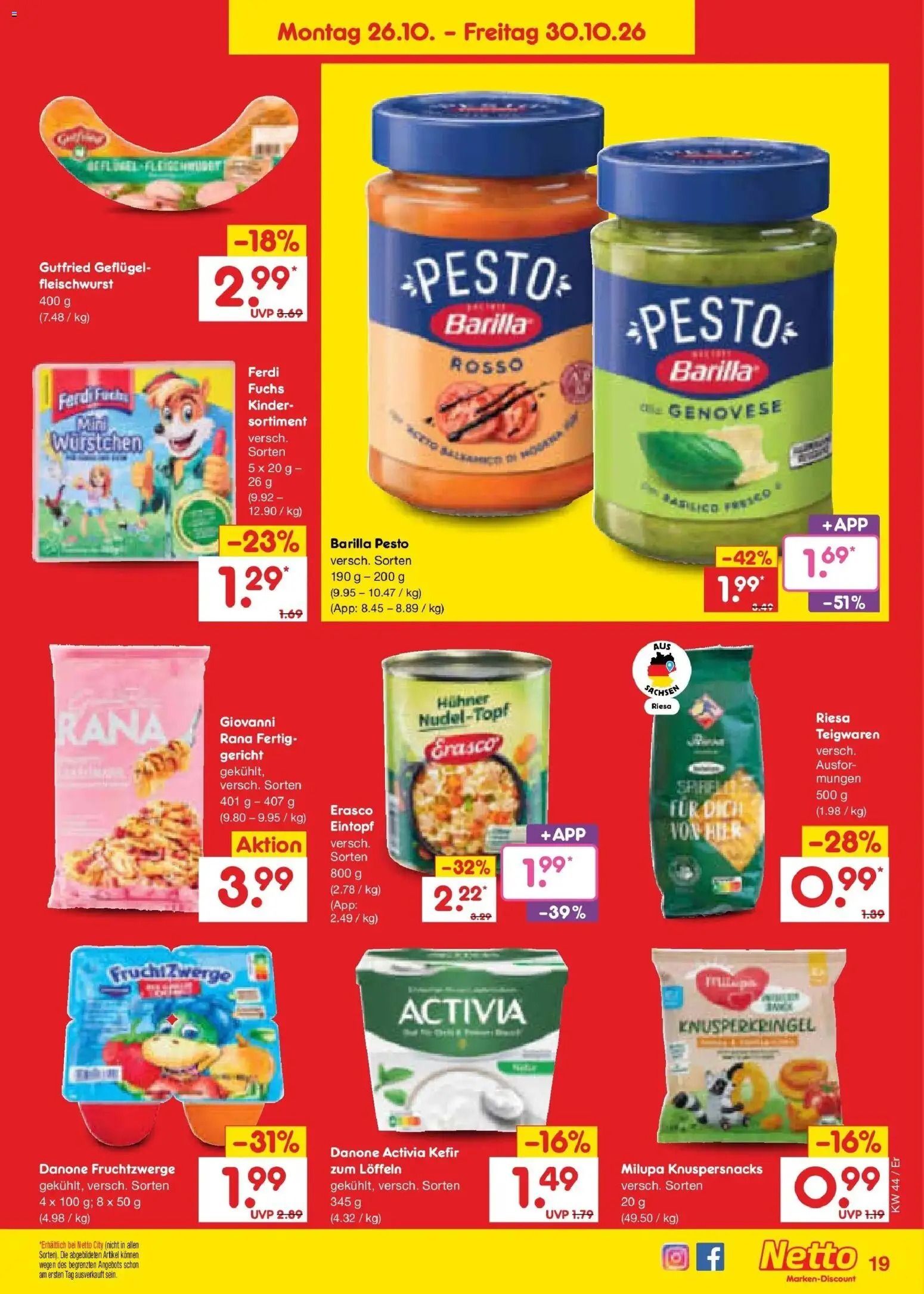 Vorschau von dem Prospekt des Geschäftes Netto Marken-Discount, gültig ab dem 26.10.2026