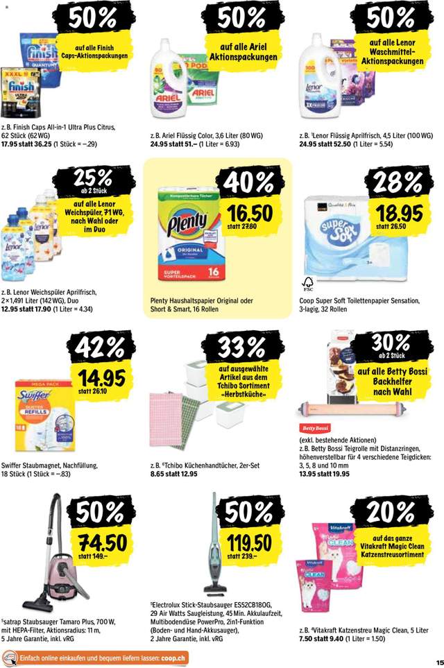 Neue Coop Aktionen ab 15.10.